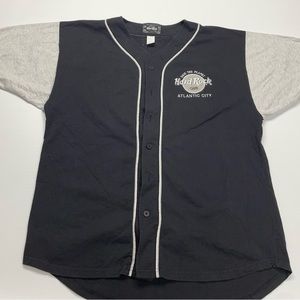 Vintage Hard Rock Cafe Atlantic City Baseball Jersey Size L/XL
